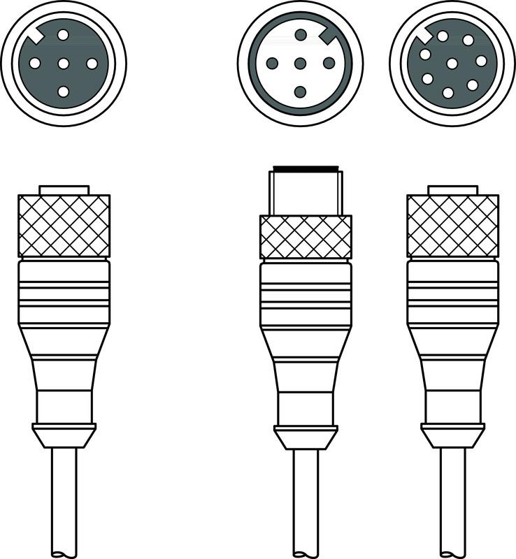 Leuze K-Y1 M12A-20m-M12A-S-PUR Interconnection cable Turkey
