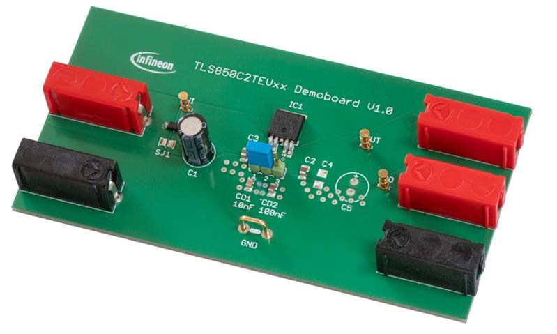 Infineon TLS850C2TE V50 BOARD Demoboard of TLS850C2TE V50 : 500 mA, 5V, TO-252-5 (DPAK),always on, low Iq Turkey