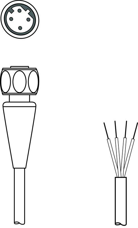 Leuze KS ET-M12-4A-T9-150-F+B Connection cable Turkey