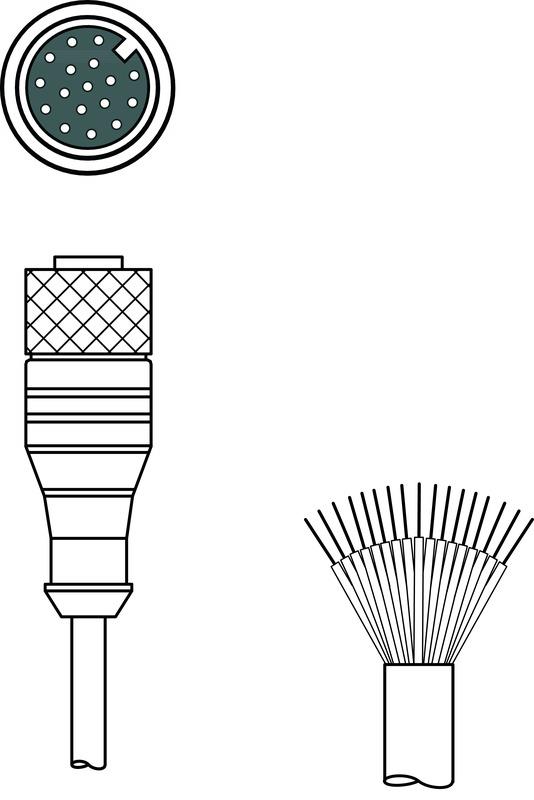 Leuze KD U-M12-HA-P1-030 Connection cable Turkey