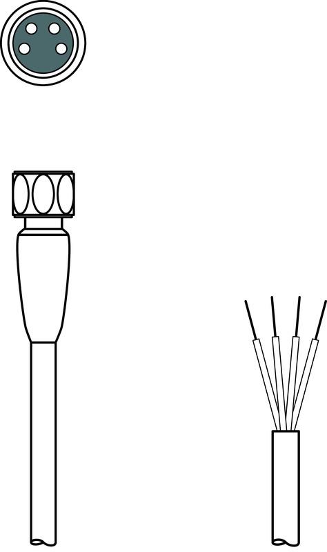 Leuze KD U-M8-4A-T0-020 F+B Connection cable Turkey
