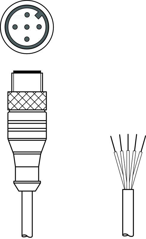 Leuze CB-M12-2000-5GM Connection cable Turkey