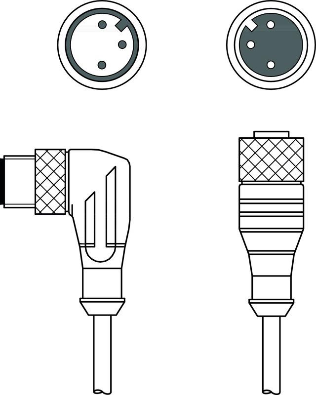 Leuze CB-M12-1500-3GF/WM Interconnection cable Turkey