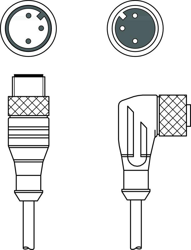 Leuze KDS U-M12-3W-M12-3A-P1-010-DP Interconnection cable Turkey