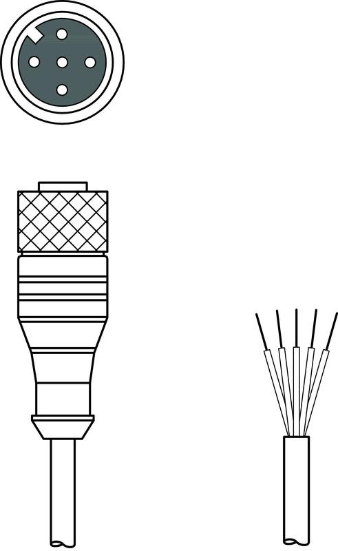 Leuze KB DN/CAN-2000 BA Connection cable Turkey