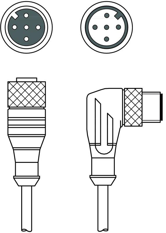 Leuze KDS S-M12-5A-M12-5W-P1-006 Interconnection cable Turkey