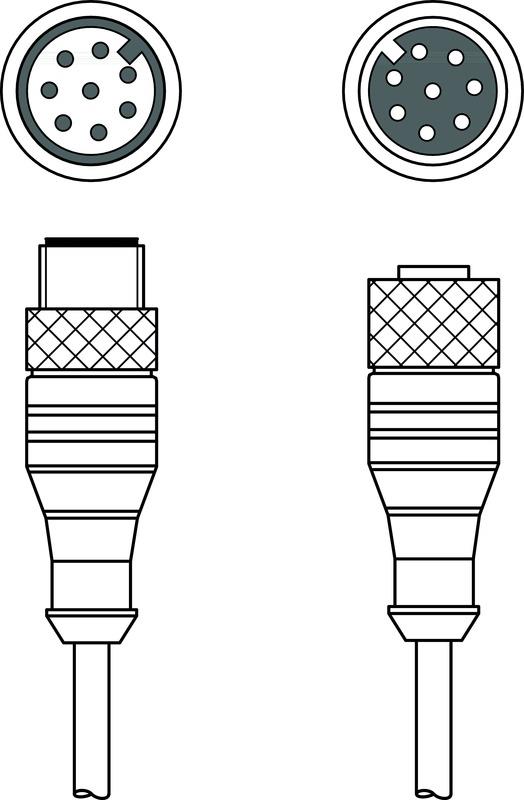 Leuze KDS S-M12-8A-M12-8A-P1-100 Interconnection cable Turkey