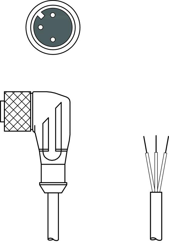 Leuze KD U-M12-3W-V1-030 Connection cable Turkey