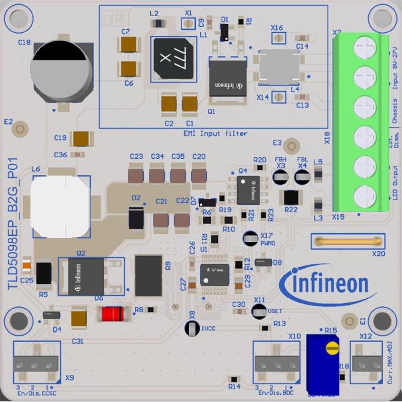 Infineon TLD5098EP_B2G_EVALKIT Turkey
