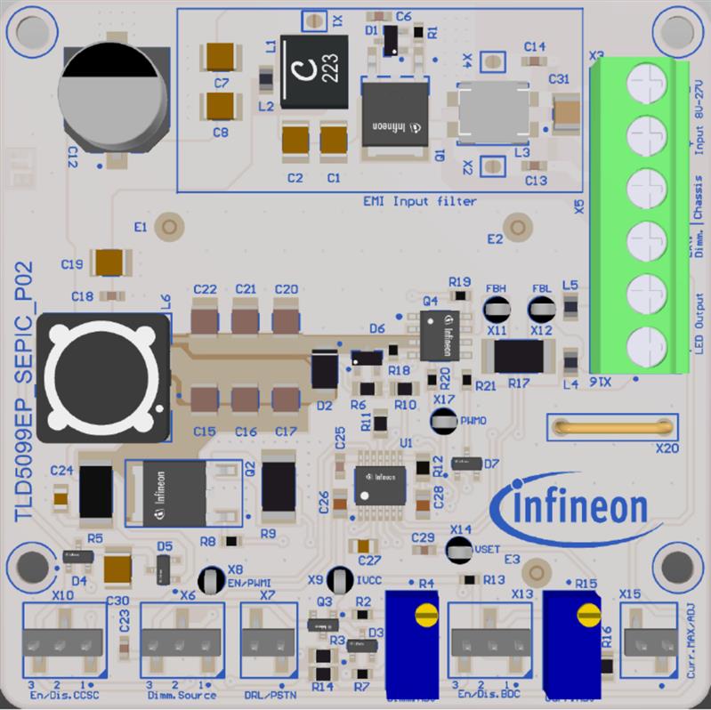 Infineon TLD5099EP_SEPIC EVALK Turkey