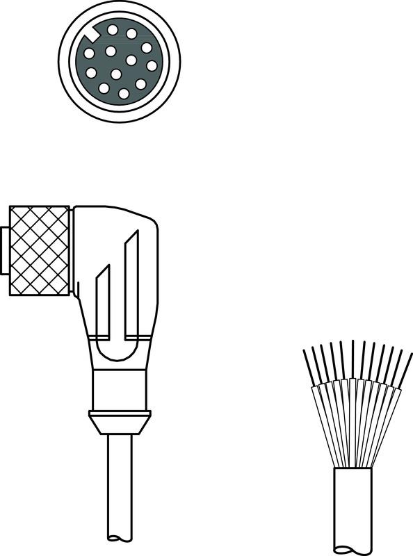 Leuze KD S-M12-CW-P1-050 Connection cable Turkey