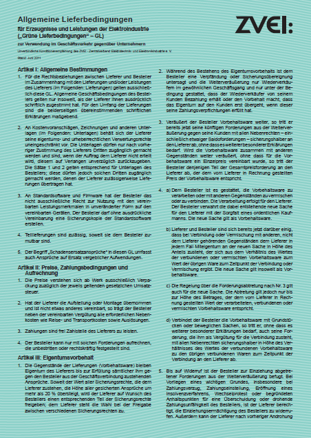 Schmersal General delivery conditions Turkey