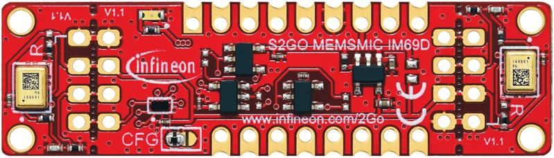 Infineon S2GO MEMSMIC IM69D Boards with two high-performance digital MEMS microphones and ready to use Arduino library Turkey