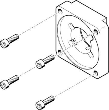 Festo EAMF-A-48A-100A Motor flange Turkey