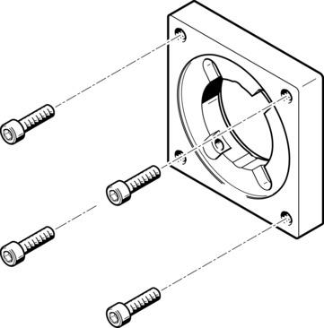 Festo EAMF-A-38A-57A Motor flange Turkey