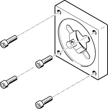 Festo EAMF-A-38A-87A Motor flange Turkey