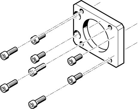 Festo EAMF-A-48B-57A Motor flange Turkey