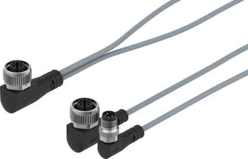 Festo NEDV-L2R1-V7-M12W3-K-0.1L1-N-M8W4-0.2R1 Connecting cable Turkey