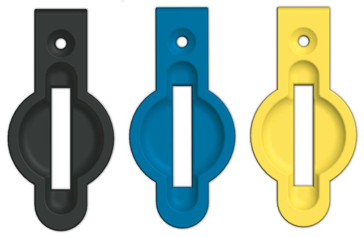 Euchner AY-SET-CVR-165413 Color cover set for CKS key adapter (black, blue, yellow) Turkey