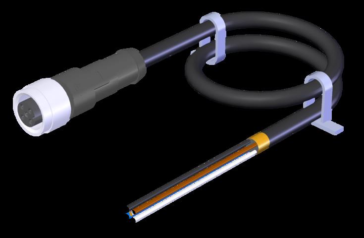 Euchner C-M12F05-05X034PV05,0-MA-100183 Connecting cable with straight plug connector M12, 5-pin, 5 m Turkey