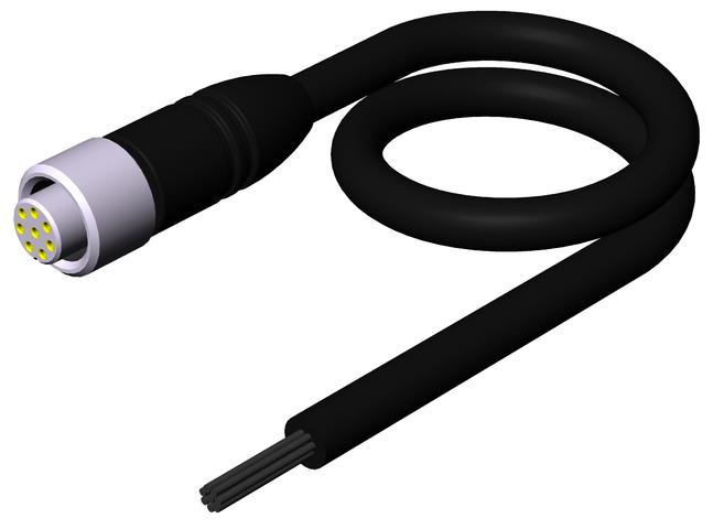 Euchner C-M12F08-07X025PV10,0-MA-099633 Connecting cable with plug connector M12, 8-pin, 10 m Turkey