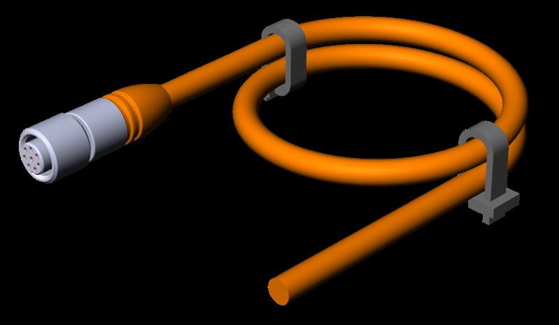Euchner C-M12F08-08X025PV10,0-GA-077752 Connecting cable with plug connector M12, 8-pin, 10 m Turkey