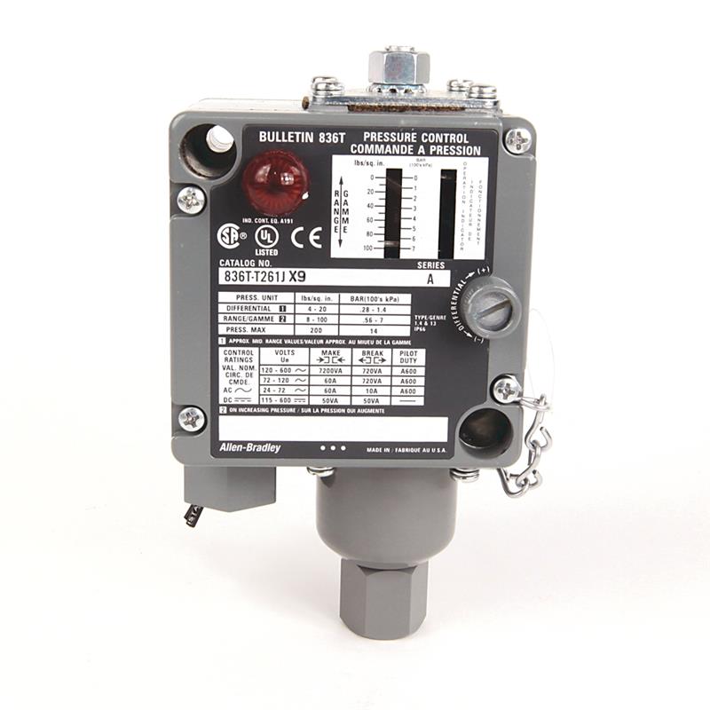 Allen Bradley 836T-T261JX40 Electro-Mech Pres Cntrl Sw Turkey