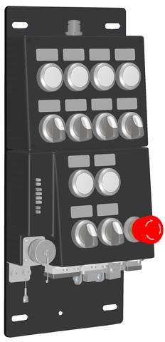 Euchner MGB-CB-PN-114744 Control panel MGB--PN with 13 control elements, push-pull plug, connection for stack light, RC12 Turkey