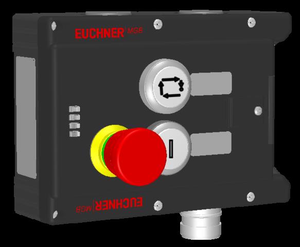 Euchner MGB-L1-ARA-AC4A1-S1-R-111101 Locking module MGB-L1-ARA (guard locking by spring force) with 2 pushbuttons, emergency stop, RC18 Turkey