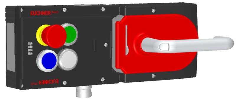 Euchner MGB-L1H-ARA-R-119924 Locking set MGB-L1H-ARA (guard locking by spring force) with 3 pushbuttons, emergency stop, RC26 Turkey