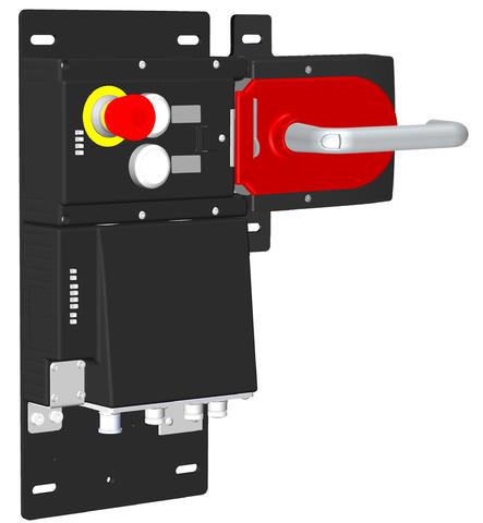 Euchner MGB-L1HB-EIA-R-126636 Locking set MGB-L1-EI (guard locking by spring force) with 2 pushbuttons, emergency stop Turkey