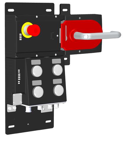Euchner MGB-L1HB-EIA-R-136386 Locking set MGB-L1-EI (guard locking by spring force) with 4 pushbuttons, emergency stop Turkey