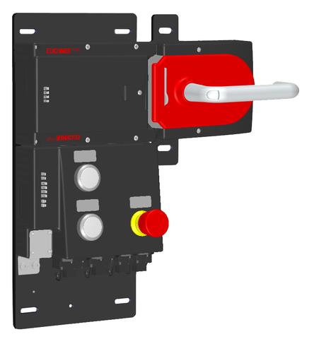 Euchner MGB-L1HB-PNA-R-121852 Locking set MGB-L1-PN (guard locking by spring force) with 3 control elements, push-pull plug Turkey
