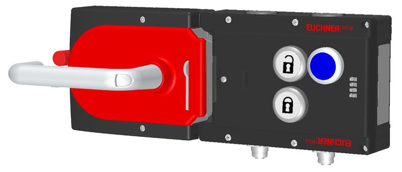 Euchner MGB-L1HE-APA-L-156003 Locking set MGB-L1HE-APA, (guard locking by spring force) with 3 pushbuttons, 2 x M12 Turkey