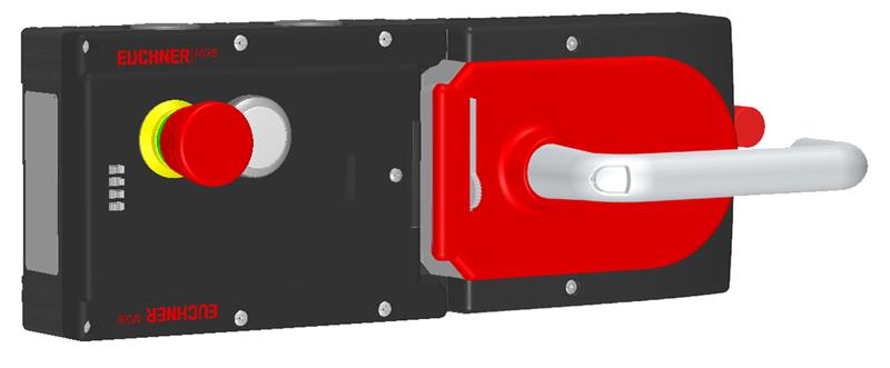 Euchner MGB-L1HE-ARA-R-121131 Locking set MGB-L1HE-ARA, (guard locking by spring force) with 1 pushbuttons, emergency stop Turkey