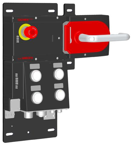 Euchner MGB-L2HB-EIA-R-158023 Locking set MGB-L2-EI (guard locking by solenoid force) with 4 pushbuttons, emergency stop Turkey