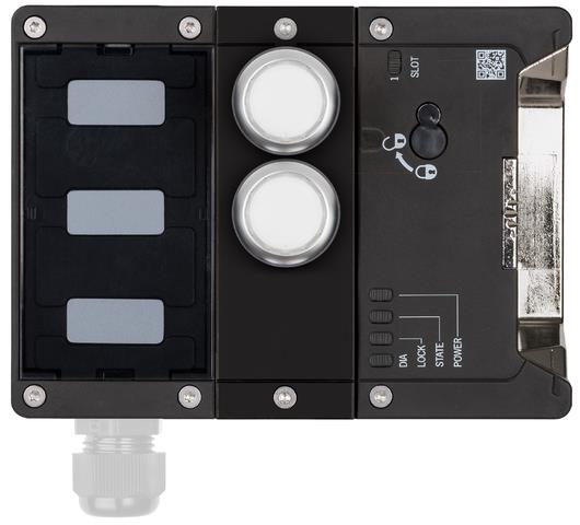 Euchner MGB2-L1-BR-U-XB7S0-DY-R-164394 Locking module MGB2-L1-BR (2 pushbuttons, closed-circuit current principle, door hinge on right) Turkey