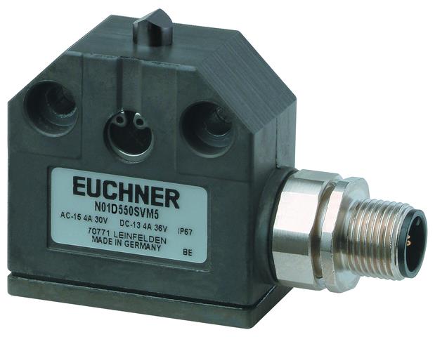 Euchner N01D550SVM5-M Precision single limit switch N01, chisel plunger, plug connector M12 Turkey