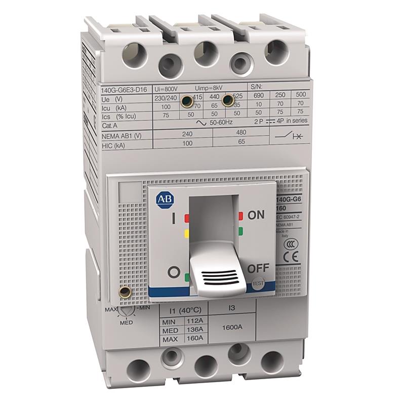 Allen Bradley 140G-G3E3-D16 140G 160A Frame Molded Case Ckt-Bkr Turkey