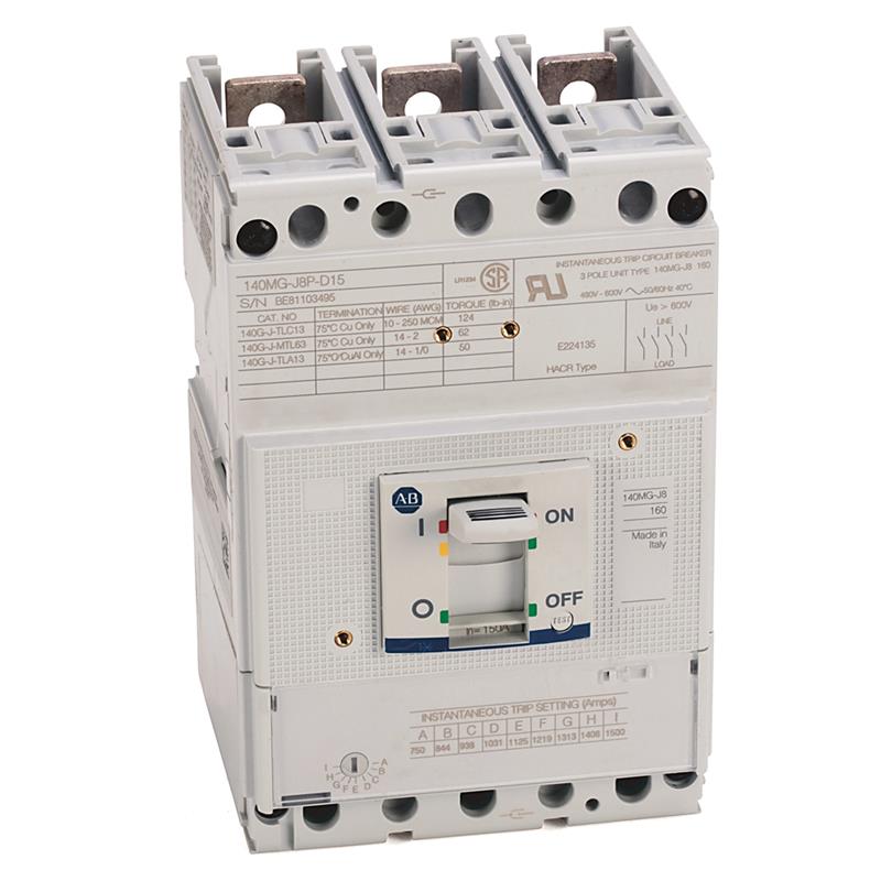 Allen Bradley 140MG-J8P-D17 140MG 175A J Frame Motor Ckt Protector Turkey