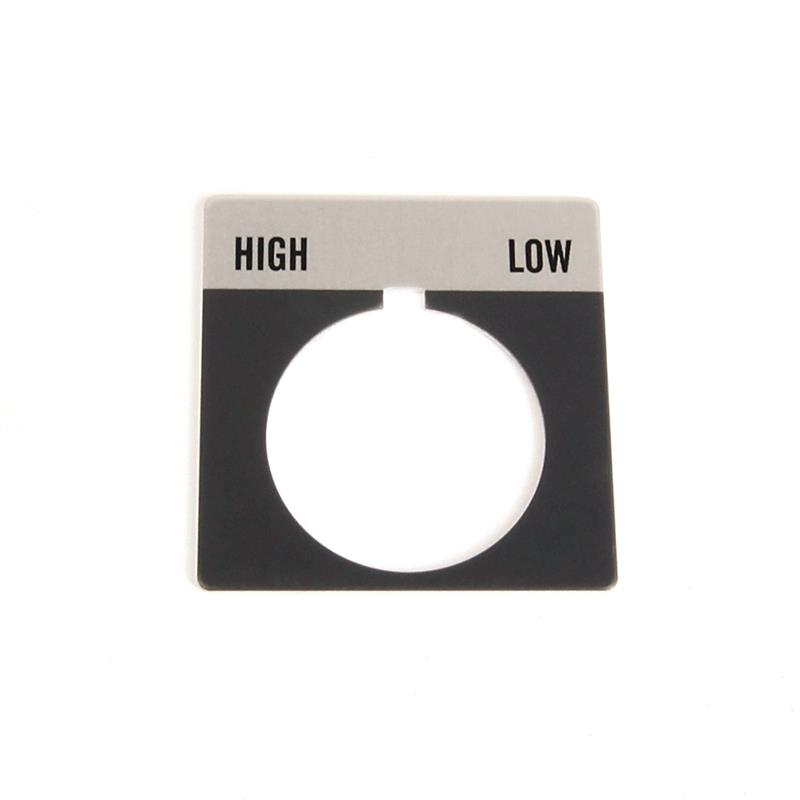 Allen Bradley 800T-X513 30mm 800T HIGH-LOW Legend Plate Turkey