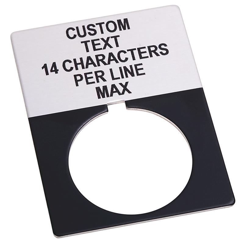 Allen Bradley 800T-X559JE 30mm 800T Grey Custom Text Jumbo Legend Turkey