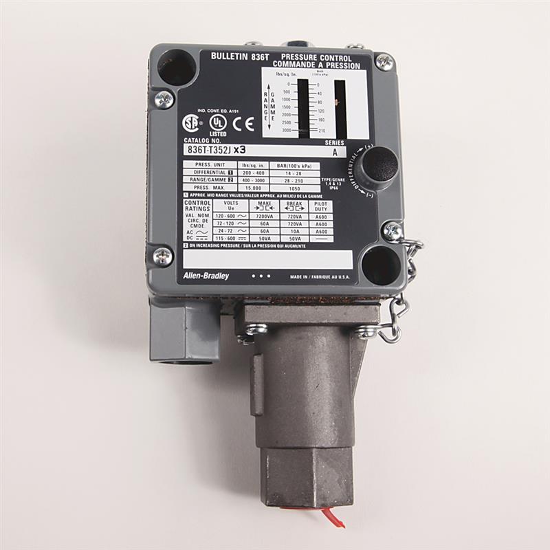 Allen Bradley 836T-T350J Electro-Mech Pres Cntrl Sw Turkey
