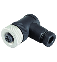 Pepperl+Fuchs V17-W-PG9 Female connector M12 angled A-coded 8-pin, for cable diameter 6 - 8 mm, field-attachable Turkey