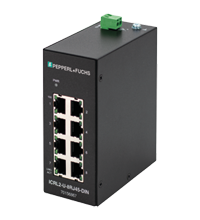 Pepperl+Fuchs ICRL2-U-8RJ45-DIN Ethernet unmanaged switch with 8 RJ45 ports and extended temperature range Turkey