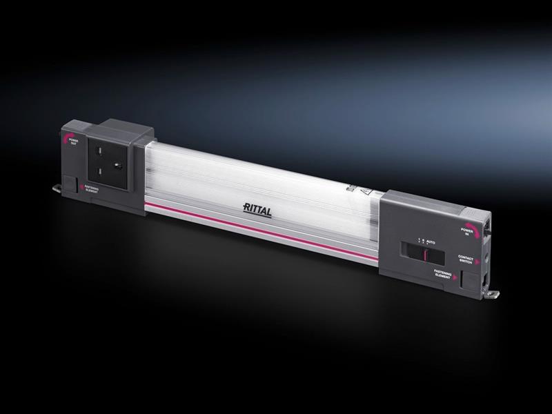 Rittal SZ 2500.211 SZ System Light LED, 900 Lumen, L: 437 mm, 100-240 V, with eaerthing-pin socket for Great Britain Turkey