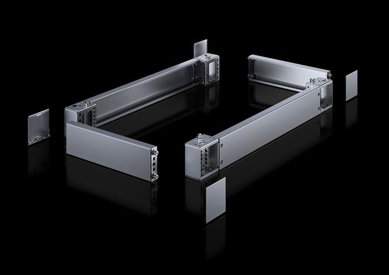 Rittal VX 8660.051 VX base/plinth corner piece with trim panel, front and rear, H: 100 mm, for W: 800 mm, stainless steel, 14301 Turkey