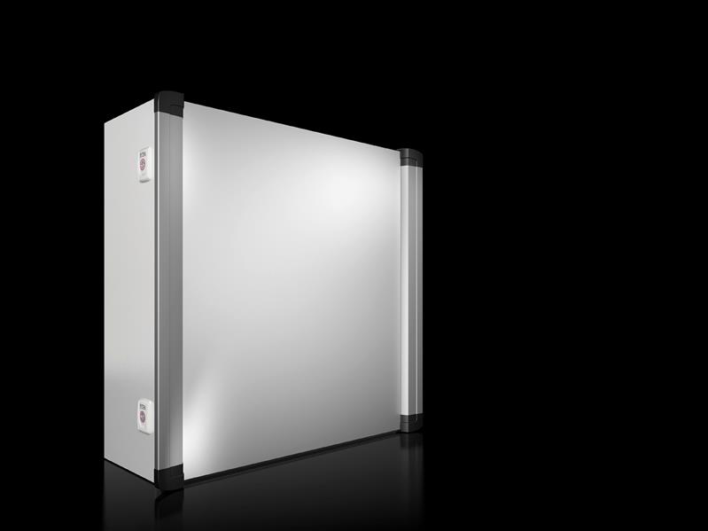 Rittal AX 6315.650 AX Operating housing with handle strips, WHD: 600x600x210 mm, sheet steel, aluminium handle strips, servicing access from the front Turkey
