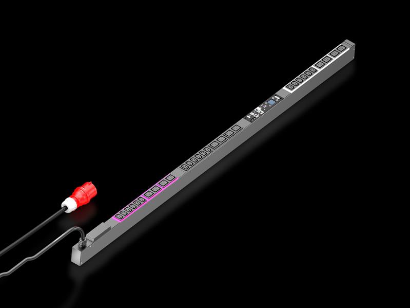 Rittal DK 7979.538 DK PDU metered+, compact basic power distribution incl energy measurement per output slot, with network interface and display, WLD: 44x1695x70 mm, IEC 60 320: 18x C13 + 12x C19 Turkey