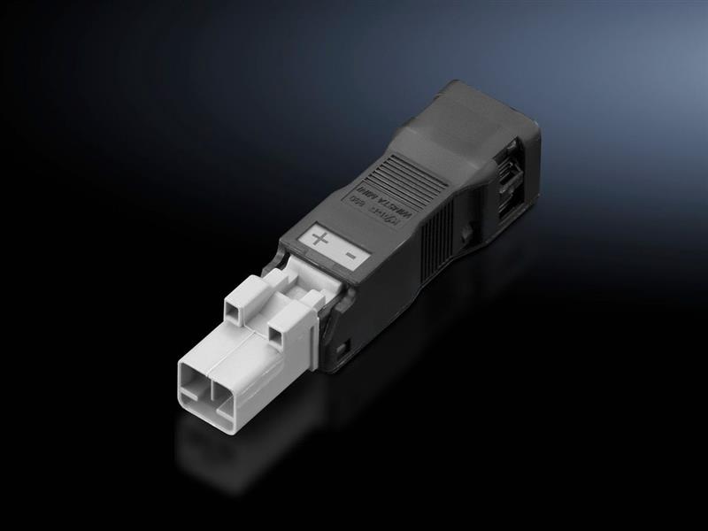 Rittal SZ 2500.640 SZ Connector, for through-wiring, 2-pole, 24 V DC, Connection accessories for self-assembly Turkey